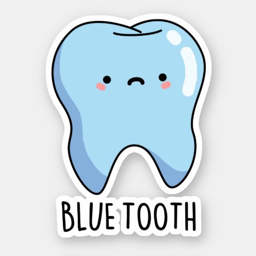 Bluetooth Funny Technical Blue Tooth Pun Sticker