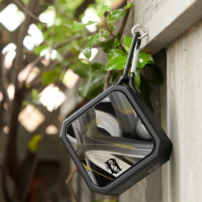 Bluetooth Speaker Trend Abstract Art Black White  (Inisitu)