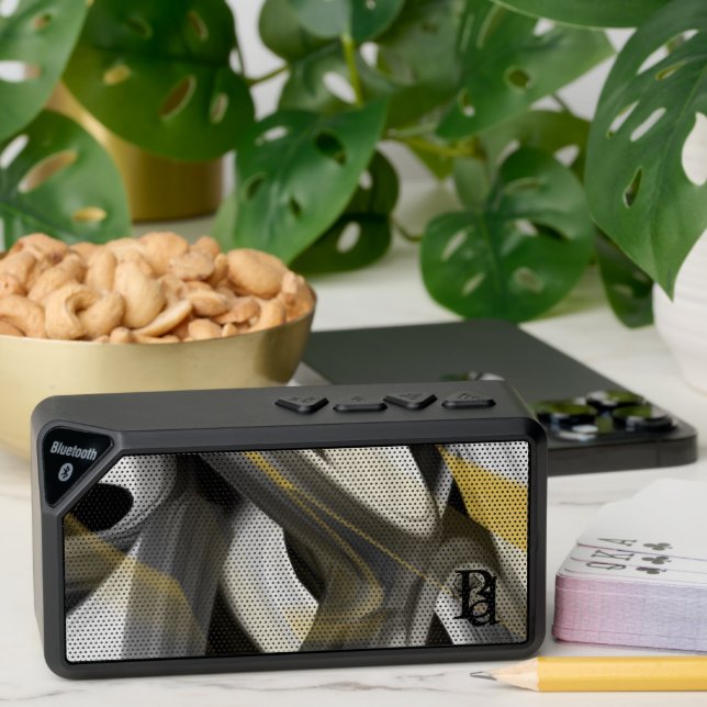 Bluetooth Speaker Trend Abstract Art Black White  (Insitu(Table))