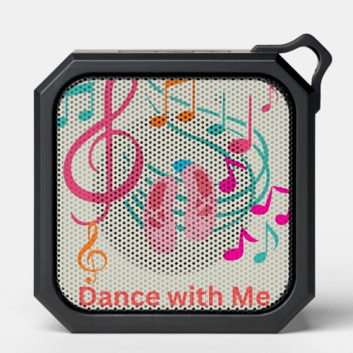 Bluetooth Speaker With Dance with me music  notes 