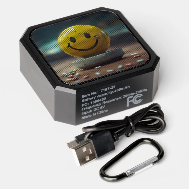 Bluetooth Speaker With Emoji (Laydown)