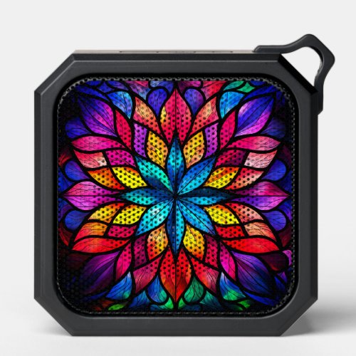 Bluetooth Speaker with Mosaic Colorful Flower