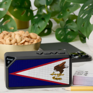 Bluetooth speakers with flag of American Samoa, US