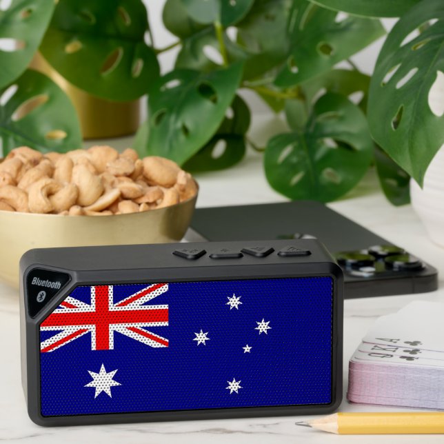 Bluetooth speakers with flag of Australia (Insitu(Table))
