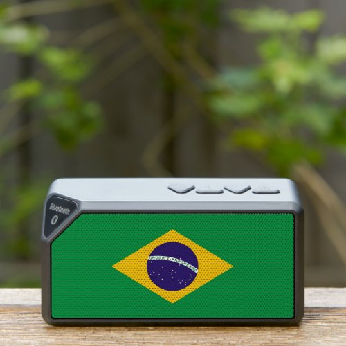 Bluetooth speakers with flag of Brazil