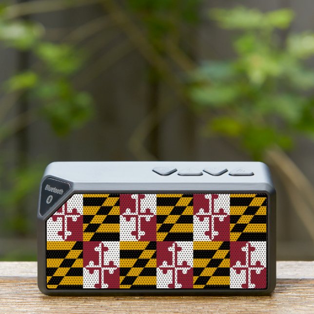 Bluetooth speakers with flag of Maryland, USA (Insitu(Outdoor))