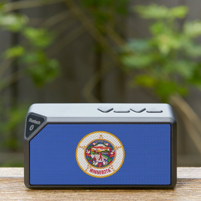 Bluetooth speakers with flag of Minnesota, USA (Insitu(Outdoor))