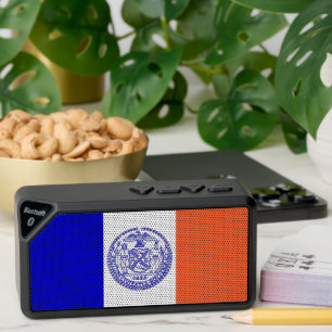 Bluetooth speakers with flag of New York, USA