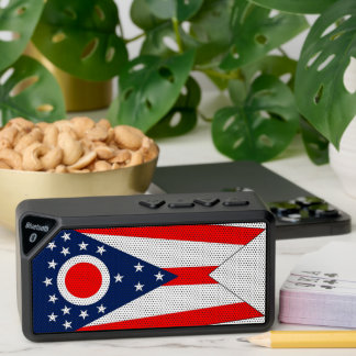 Bluetooth speakers with flag of Ohio, USA