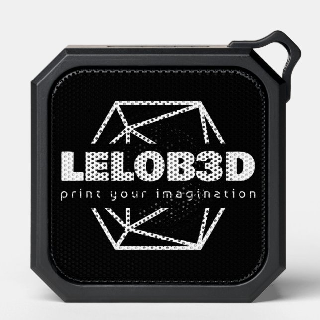 Bluetooth square speaker Lelob3D logo (Front)