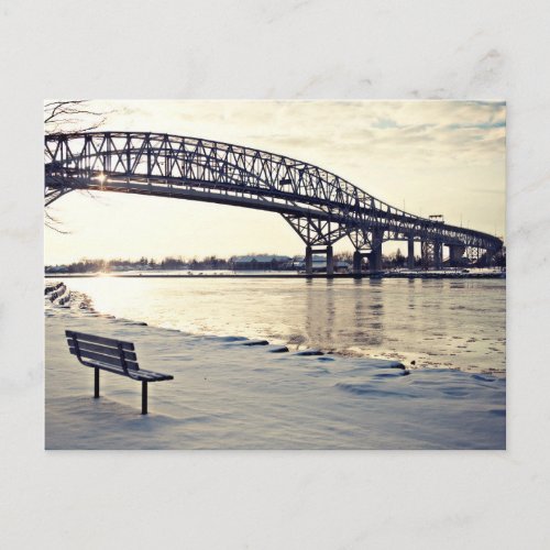 Bluewater Bridge In Sarnia Ontario Postcard