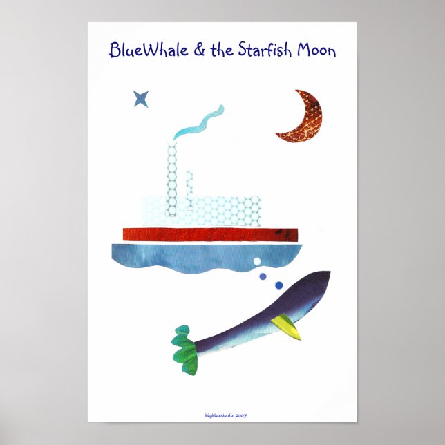 BlueWhale & the Starfish Moon Poster (Front)