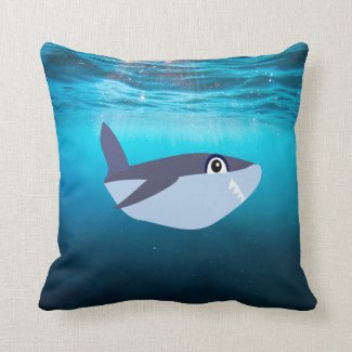 Bluewhale Throw Pillow