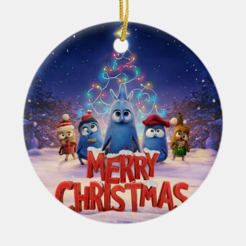 Bluey christmas ornament