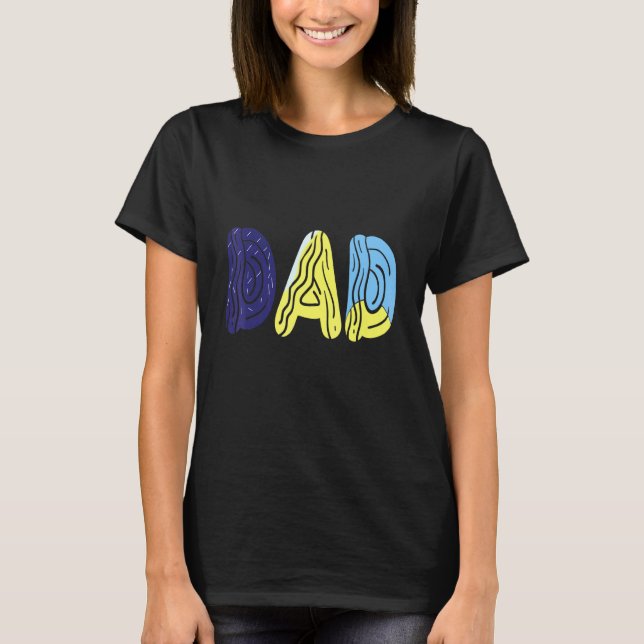 Bluey-Dad-Mum Love Fathers Day  T-Shirt (Front)