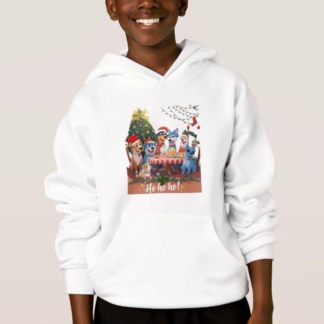 Bluey Family Christmas Party  Hoodie (Front)