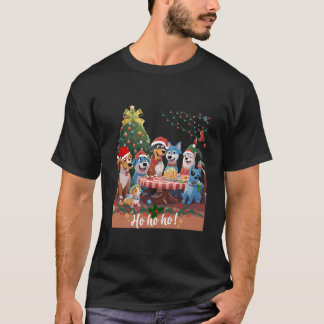 Bluey Family Christmas Party T-Shirt
