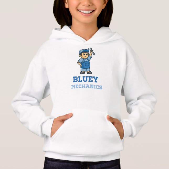 bluey mechanic bluey mechanic bluey mechanic       hoodie (Front)