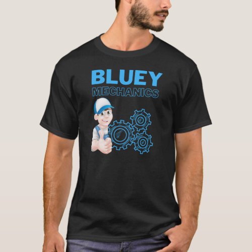 Bluey Mechanics Car Service   T_Shirt