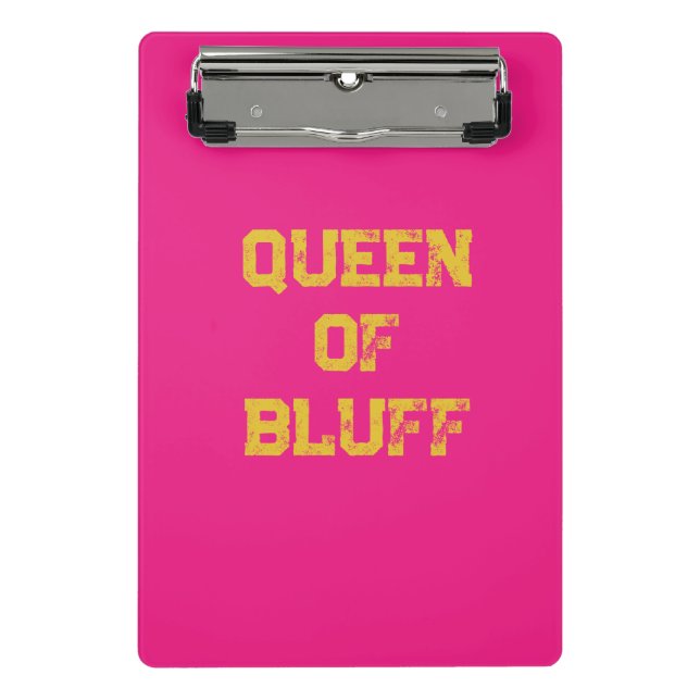Bluff Queen Mini Clipboard (Front)
