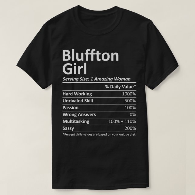 BLUFFTON L SC SOUTH CAROLINA Funny City Home Roots T-Shirt (Design Front)