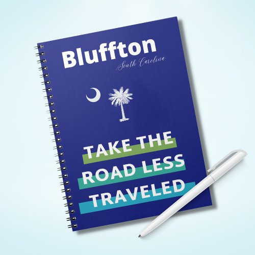 Bluffton South Carolina The Road Less Traveled  Notebook