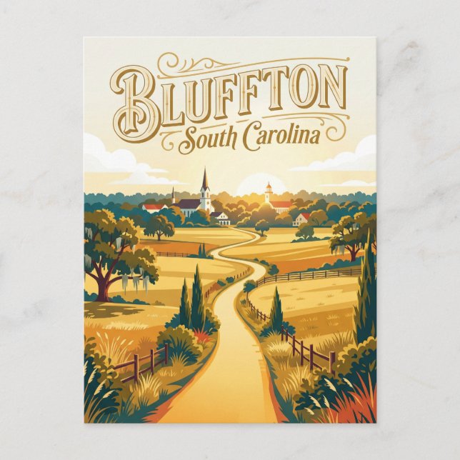 Bluffton USA Postcard (Front)