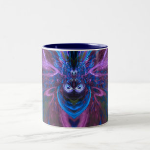Bluieal Fractal Face Art Mug