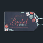Bluish Chalkboard Floral Bridal Brunch Gift Tag<br><div class="desc">Adorn your favor gifts with this Bridal Brunch gift tag featuring beautiful floral against a bluish chalkboard background, with the word "Bridal" in modern script font. This gift tag includes a patterned back side. Check out other matching Wedding/Bridal items in my collection here -> http://www.zazzle.com/collections/bluish_chalkboard_floral_bridal_and_wedding-119872540777216768?rf=238364477188679314 Personalize it with your details...</div>