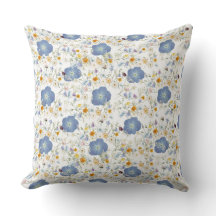 Bluish Gray Floral Design