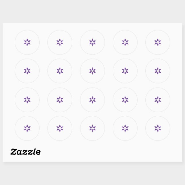 Bluish Purple holy family catholic church Sticker (Sheet)