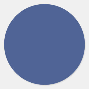 Bluish-Purple solid color Classic Round Sticker