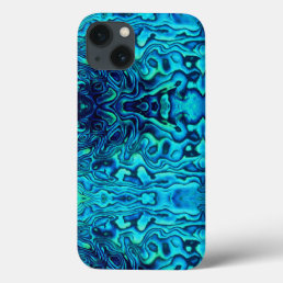 (bluish silver abalone case) iPhone 13 case