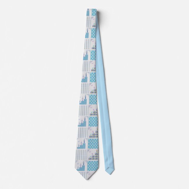 Bluish Stils Neck Tie (Front)