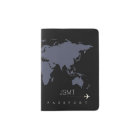 Bluish World Map, Modern Travel