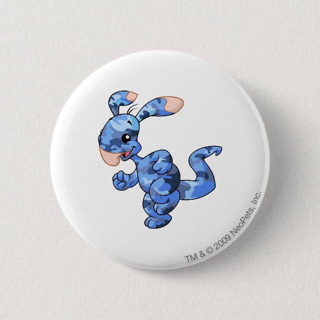 Blumaroo Camouflage Pinback Button (Front)