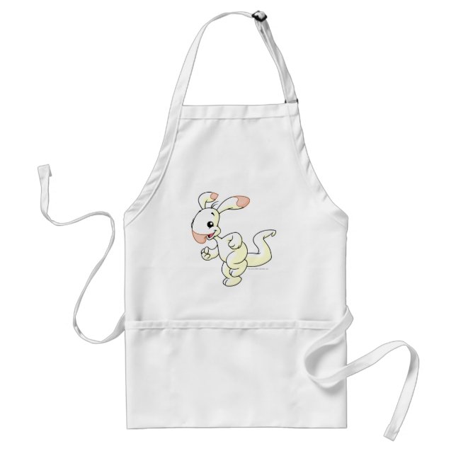 Blumaroo White Adult Apron (Front)