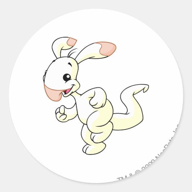 Blumaroo White Classic Round Sticker (Front)
