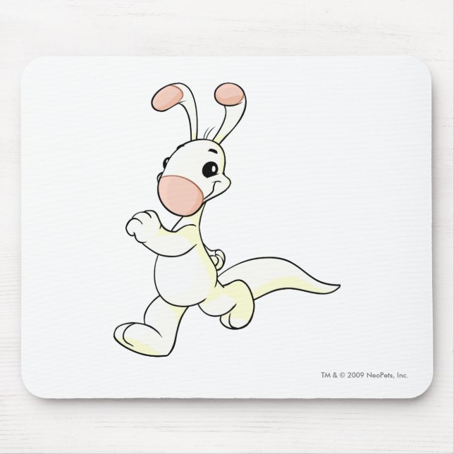 Blumaroo White Mouse Pad (Front)
