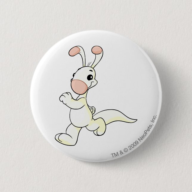 Blumaroo White Pinback Button (Front)