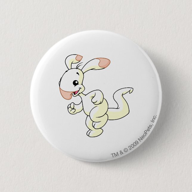 Blumaroo White Pinback Button (Front)