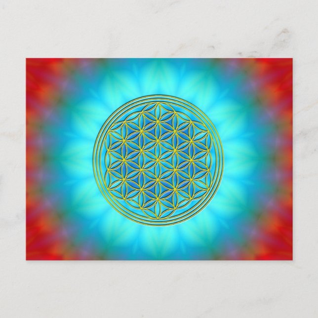 Blume des Lebens Motiv 11 Postcard (Front)