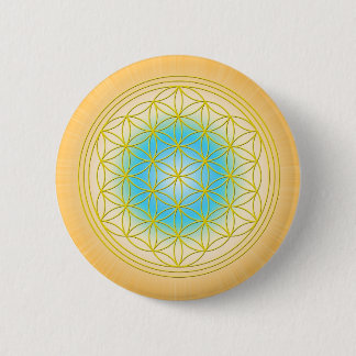 Blume des Lebens Motiv 2 Pinback Button