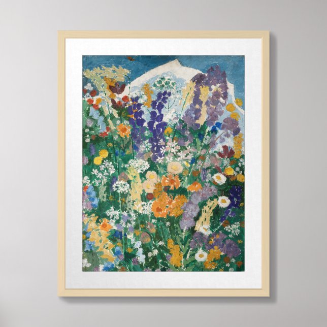Blumen am Berg | August Babberger Framed Art (Framed Front)