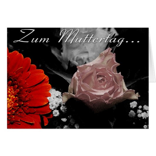 Blumenkarte zum Muttertag Cards (Front Horizontal)