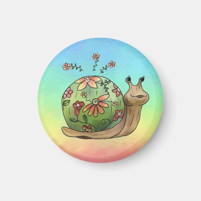 Blumenschnecke  magnet (Front)