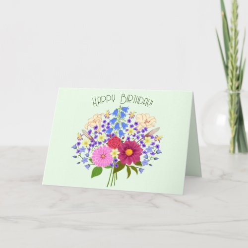 Blumenstrauss Folded Geeting Card