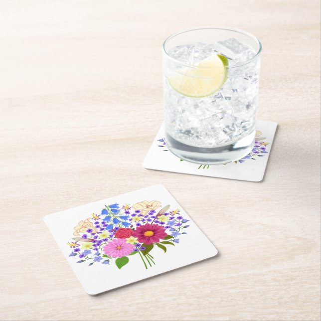 Blumenstrauss Paper Coasters (Insitu)
