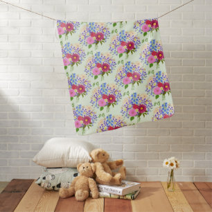 Blumenstrauss Reversable Baby Blanket With Text