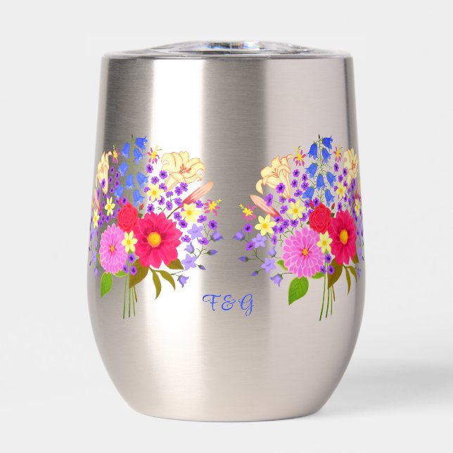 Blumenstrauss Stainless Steel Thermal Wine Tumbler (Front)